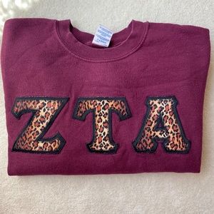 Stitched Letters - Zeta Tau Alpha Crewneck